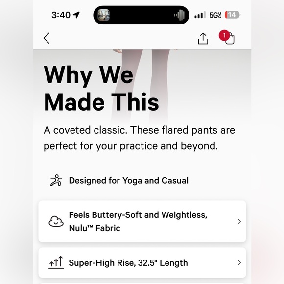 Lululemon Flare Pant Nulu BNWT! - Picture 6 of 11